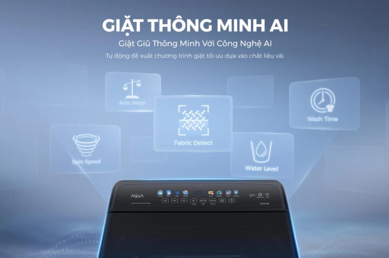 MÁY GIẶT AQUA INVERTER 13 KG AWM13-B2158L(B)