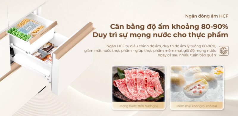 TỦ LẠNH AQUA INVERTER 508 LÍT AQR-MA580XA(MC)U1