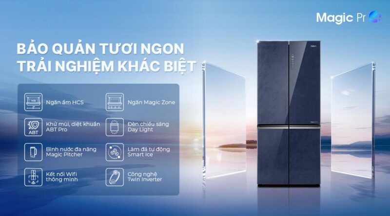 TỦ LẠNH AQUA INVERTER 522 LÍT AQR-MA600XA(KGL)U1 - 20 TỦ LẠNH AQUA INVERTER 522 LÍT AQR-MA600XA(KGL)U1 - 19