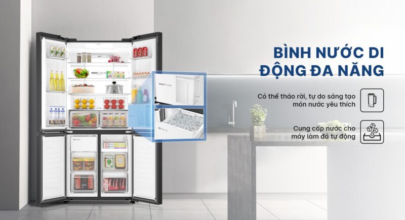 TỦ LẠNH AQUA INVERTER 522 LÍT AQR-MA600XA(KGL)U1 - 93 TỦ LẠNH AQUA INVERTER 522 LÍT AQR-MA600XA(KGL)U1