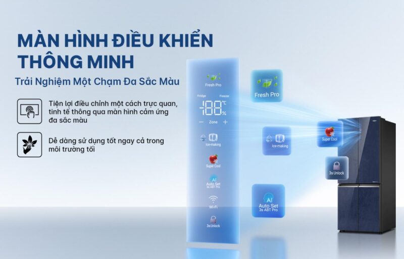 TỦ LẠNH AQUA INVERTER 522 LÍT AQR-MA600XA(KGL)U1 - 91 TỦ LẠNH AQUA INVERTER 522 LÍT AQR-MA600XA(KGL)U1