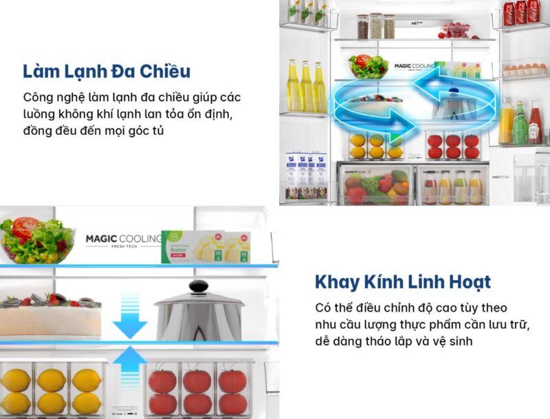 TỦ LẠNH AQUA INVERTER 522 LÍT AQR-MA600XA(KGL)U1 - 89 TỦ LẠNH AQUA INVERTER 522 LÍT AQR-MA600XA(KGL)U1