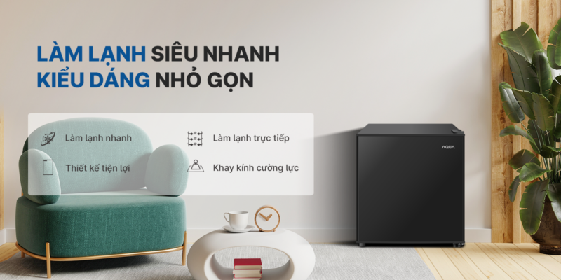 TỦ LẠNH AQUA 50 LÍT AQR-D60FA(BS) - 38 TỦ LẠNH AQUA 50 LÍT AQR-D60FA(BS)