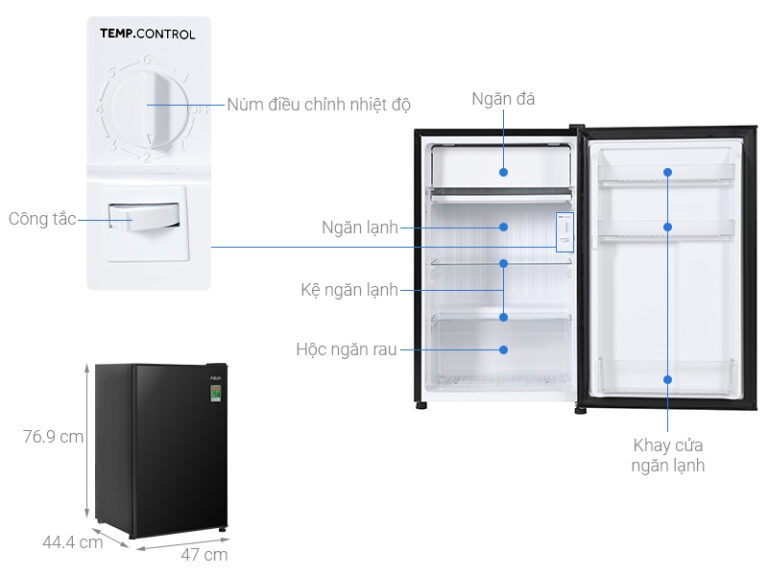 TỦ LẠNH AQUA 90 LÍT AQR-D100FA(BS) - 51 TỦ LẠNH AQUA 90 LÍT AQR-D100FA(BS)