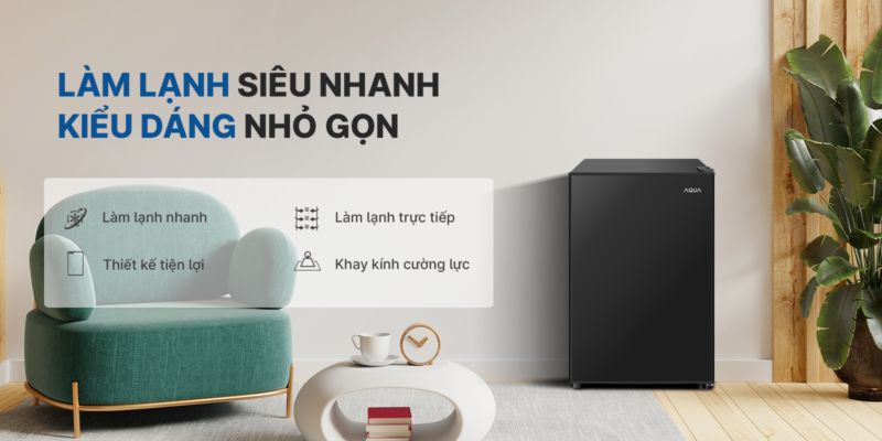 TỦ LẠNH AQUA 90 LÍT AQR-D100FA(BS) - 54 TỦ LẠNH AQUA 90 LÍT AQR-D100FA(BS)