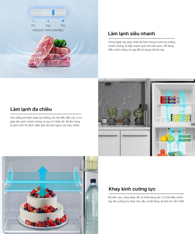 TỦ LẠNH AQUA INVERTER 189 LÍT AQR-T220FA(FB)