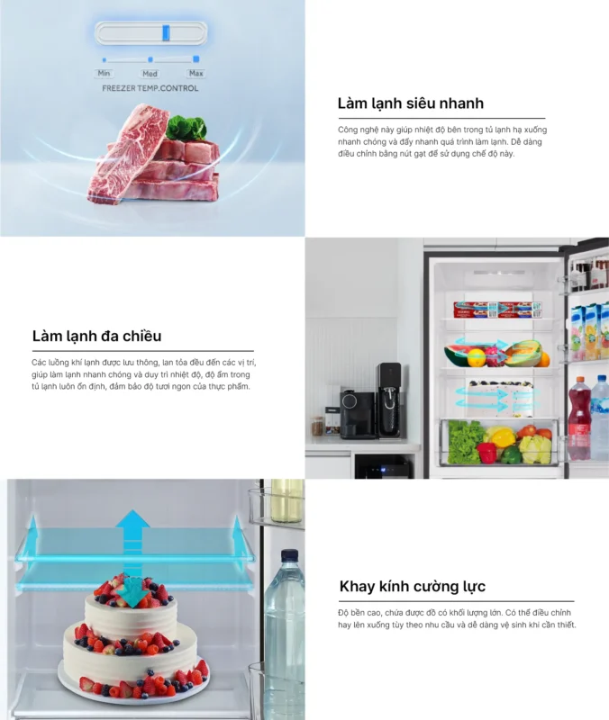 TỦ LẠNH AQUA INVERTER 292 LÍT AQR-B360MA(SLB) - 38 TỦ LẠNH AQUA INVERTER 292 LÍT AQR-B360MA(SLB)