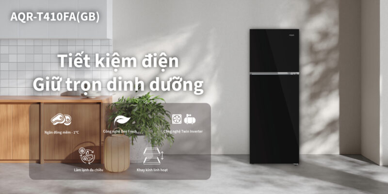 TỦ LẠNH AQUA INVERTER 347 LÍT AQR-T410FA(GB) - 40 TỦ LẠNH AQUA INVERTER 347 LÍT AQR-T410FA(GB)