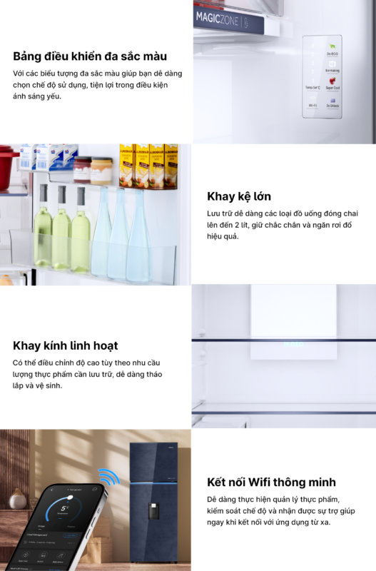 TỦ LẠNH AQUA INVERTER 455 LÍT AQR-TA546FA(WGL)U1 - 88 TỦ LẠNH AQUA INVERTER 455 LÍT AQR-TA546FA(WGL)U1