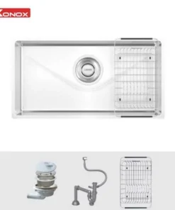 Chậu rửa bát phong cách Nhật bề mặt mịn Tari 870SM - 16 Chậu rửa bát phong cách Nhật bề mặt mịn Tari 870SM