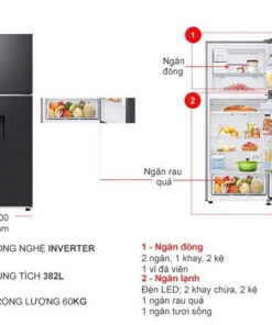 Tủ lạnh Samsung Inverter 382 lít RT38CG6584B1SV