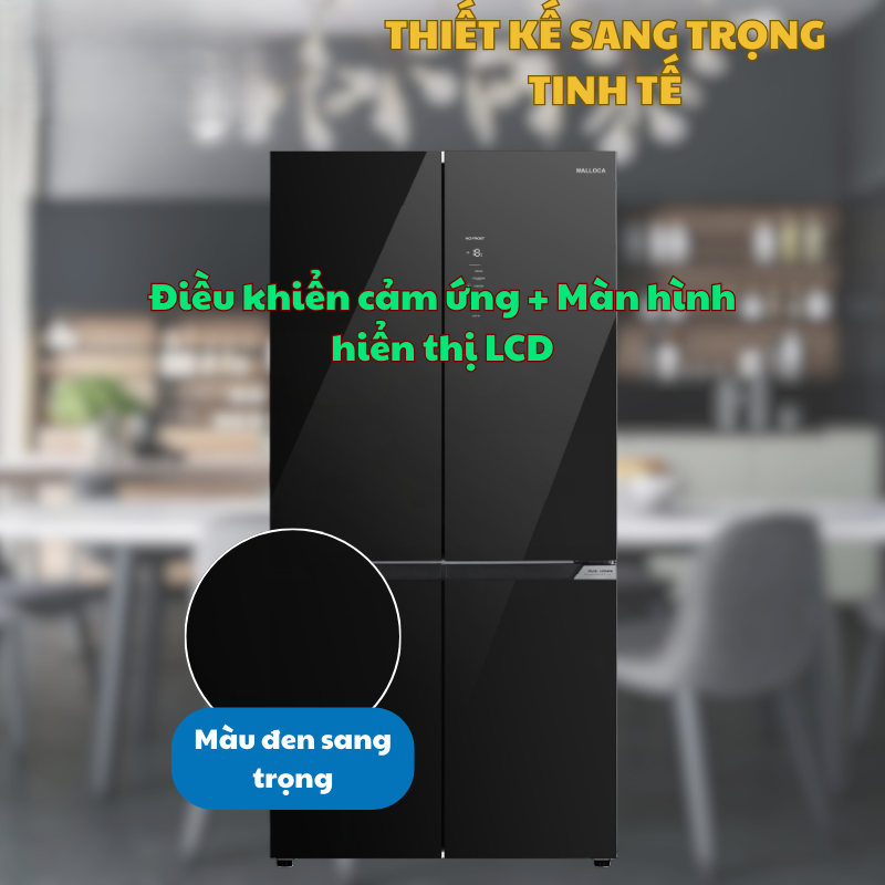 TỦ LẠNH MALLOCA KITCHEN-FIT MF428SBI