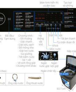 Máy giặt Samsung Inverter 17 kg WA17CG6886BVSV