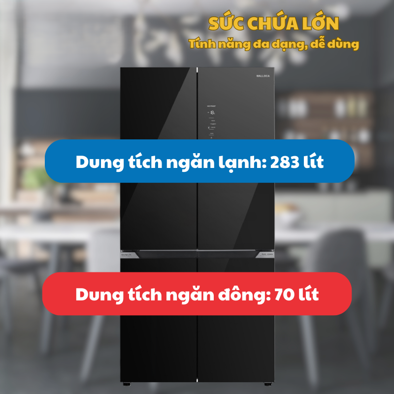 TỦ LẠNH MALLOCA KITCHEN-FIT MF428SBI