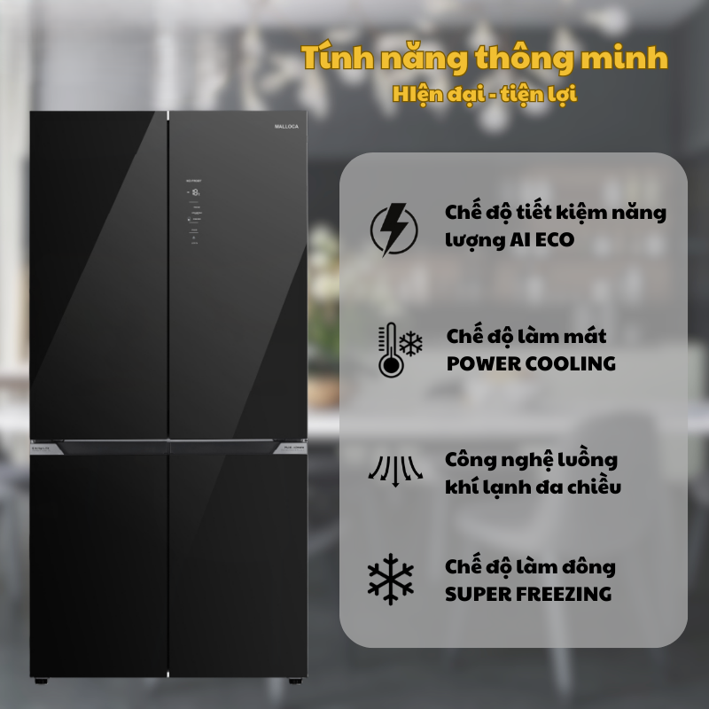 TỦ LẠNH MALLOCA KITCHEN-FIT MF428SBI