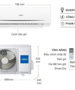 MÁY LẠNH AQUA INVERTER 1 HP AQA-RV10ME - 34 MÁY LẠNH AQUA INVERTER 1 HP AQA-RV10ME - 33