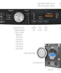 MÁY SẤY THÔNG HƠI AQUA 8 KG AQH-V800H(SS) - 48 MÁY SẤY THÔNG HƠI AQUA 8 KG AQH-V800H(SS) - 47