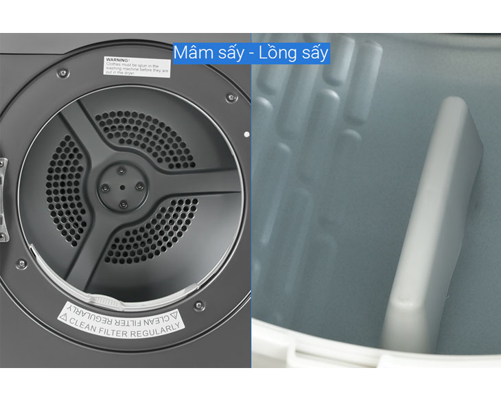 MÁY SẤY THÔNG HƠI AQUA 8 KG AQH-V800H(SS) - 14 MÁY SẤY THÔNG HƠI AQUA 8 KG AQH-V800H(SS) - 13