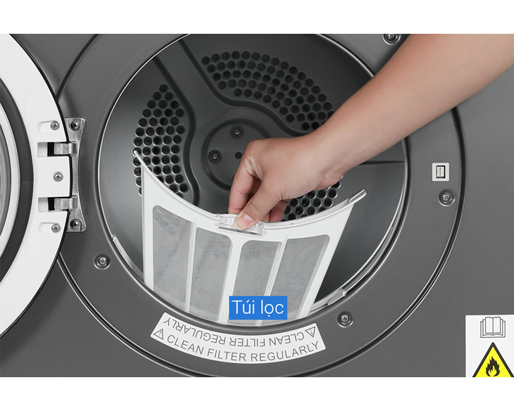 MÁY SẤY THÔNG HƠI AQUA 8 KG AQH-V800H(SS) - 12 MÁY SẤY THÔNG HƠI AQUA 8 KG AQH-V800H(SS) - 11