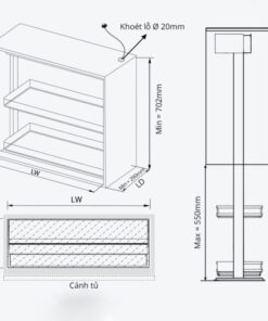 GIÁ GIA VỊ NÂNG HẠ ĐIỆN GARIS GL05.9AT