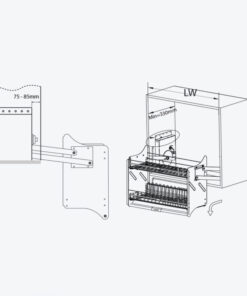 GIÁ NHÔM NÂNG HẠ BÁT ĐĨA GARIS GL06.70AG