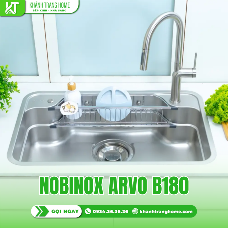 Chậu rửa chén Nobinox ARVO B180 - 33 Chậu rửa chén Nobinox ARVO B180