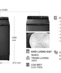 MÁY GIẶT HITACHI 10.5 KG LTL H0MVW0T(GG) - 45