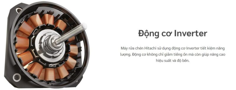 MÁY RỬA CHÉN ĐỘC LẬP HITACHI HDF-F158CVGB