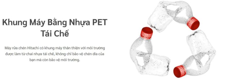 MÁY RỬA CHÉN ĐỘC LẬP HITACHI HDF-F158CVGB