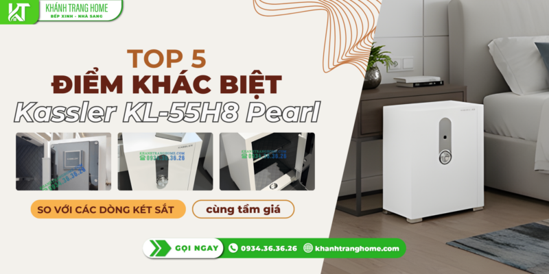 Két sắt Kassler KL-55H8 Pearl – Khi bảo mật kết hợp cùng phong cách tinh tế