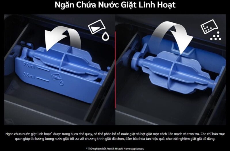 MÁY GIẶT HITACHI INVERTER 13.5 KG LTL H3MVJWT(GG)