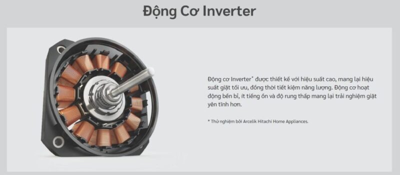 MÁY GIẶT HITACHI INVERTER 13.5 KG LTL H3MVJWT(GG)