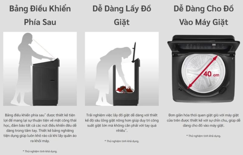 MÁY GIẶT HITACHI INVERTER 13.5 KG LTL H3MVJWT(GG)