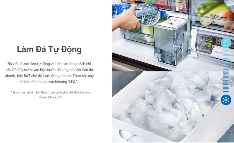 TỦ LẠNH HITACHI INVERTER 569 LÍT R-WB640PGV1(GMG) - 61 TỦ LẠNH HITACHI INVERTER 569 LÍT R-WB640PGV1(GMG)