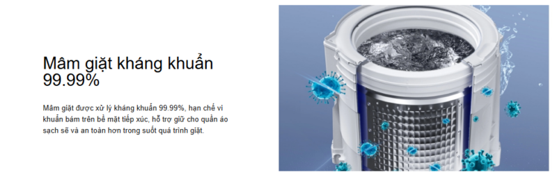 MÁY GIẶT AQUA INVERTER 10 KG AWM10-B2158L(B) - 5 MÁY GIẶT AQUA INVERTER 10 KG AWM10-B2158L(B)