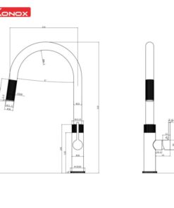 Vòi rửa bát dây rút Lasi Nude