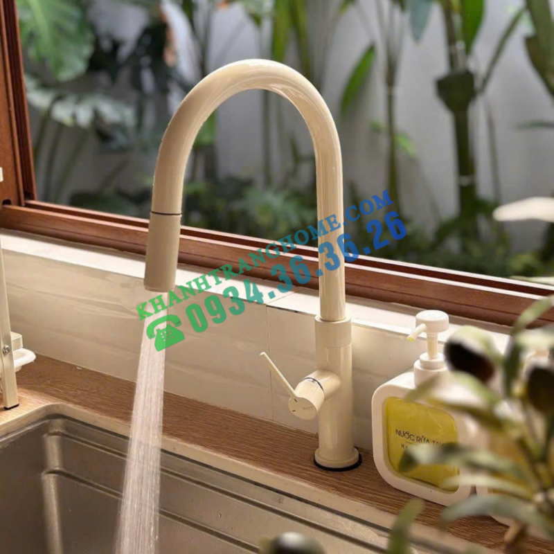 Vòi rửa bát dây rút Lasi Nude - 25 Vòi rửa bát dây rút KONOX Lasi Nude