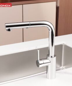 VÒI RỬA BÁT DÂY RÚT KONOX VIRA CHROME - 25