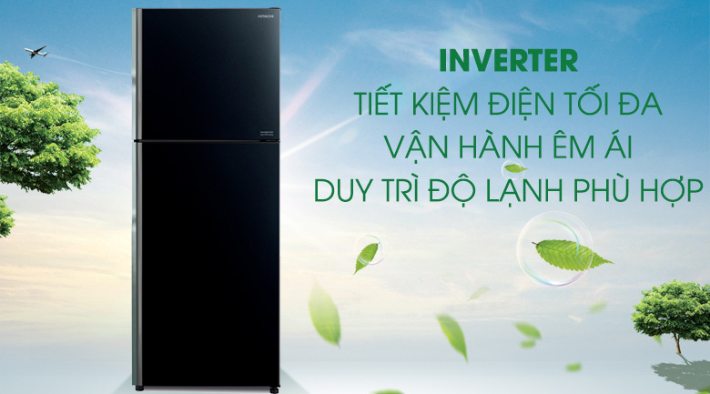 TỦ LẠNH HITACHI INVERTER 339 LÍT R-FVX450PGV9(GBK)