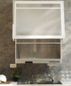 Giá bát đĩa nâng hạ điện Nhật Bản có sấy khô GARIS ML06.90HC