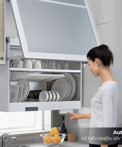 Giá bát đĩa nâng hạ điện Nhật Bản có sấy khô GARIS ML06.75HC