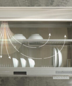 Giá bát đĩa nâng hạ điện Nhật Bản có sấy khô GARIS ML06.90HC