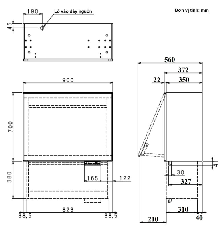 Giá bát đĩa nâng hạ điện Nhật Bản có sấy khô GARIS ML06.90HC - 2 Giá bát đĩa nâng hạ điện Nhật Bản có sấy khô GARIS ML06.90HC