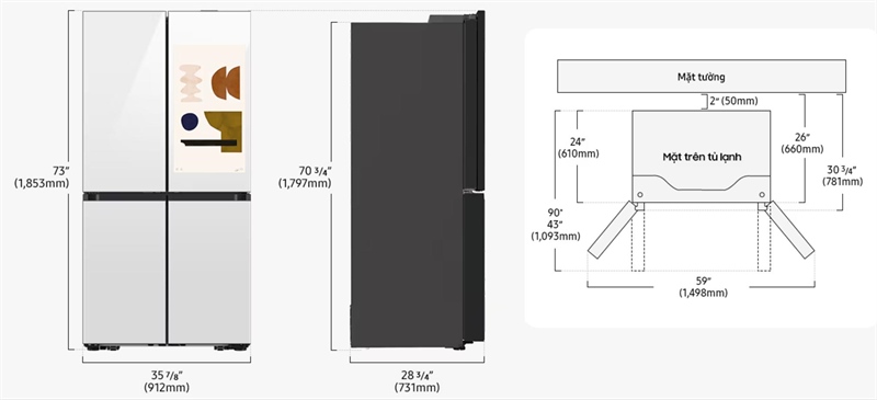 Tủ lạnh Samsung Inverter 636 lít RF65DB990012SV - 24 Tủ lạnh Samsung Inverter 636 lít RF65DB990012SV