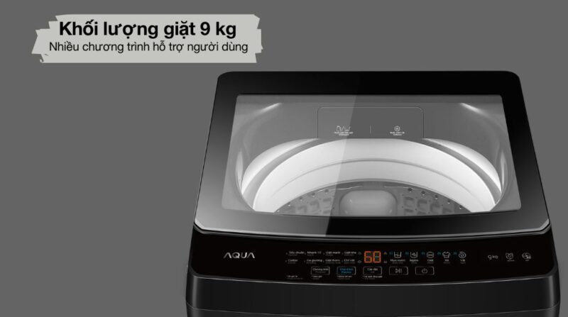 MÁY GIẶT AQUA 9 KG AWM9-316K(B) - 41 MÁY GIẶT AQUA 9 KG AWM9-316K(B)