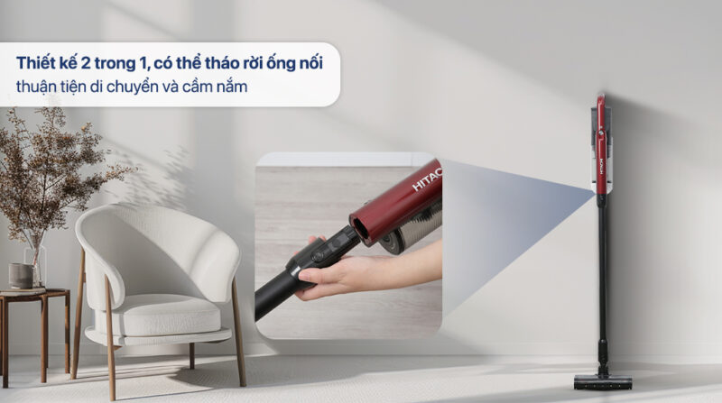 MÁY HÚT BỤI KHÔNG DÂY HITACHI PV-X95N MRE