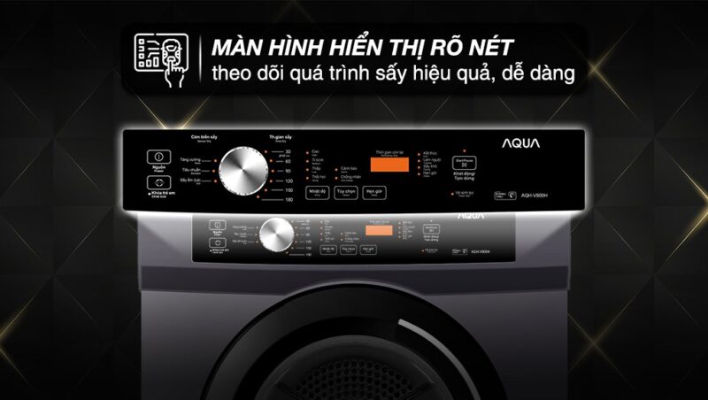 MÁY SẤY THÔNG HƠI AQUA 8 KG AQH-V800H(SS) - 28 MÁY SẤY THÔNG HƠI AQUA 8 KG AQH-V800H(SS) - 27