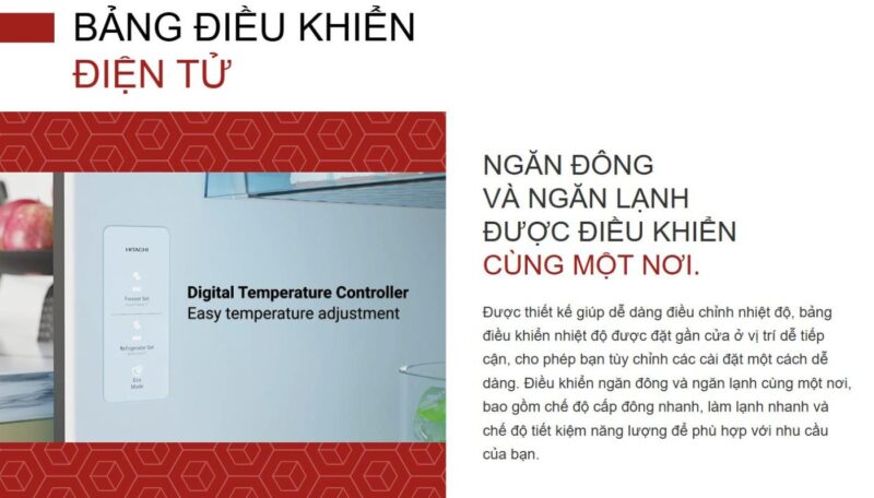 TỦ LẠNH HITACHI INVERTER 409 LÍT HRTN6443SAGMGVN