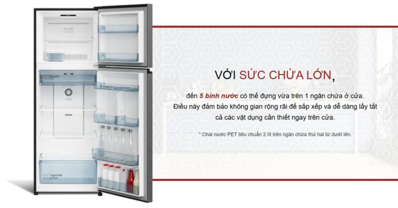 TỦ LẠNH HITACHI INVERTER 374 LÍT HRTN6408SUVN
