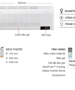 Máy lạnh Samsung Wind-Free 1.5 HP AR13CYFAAWKNSV
